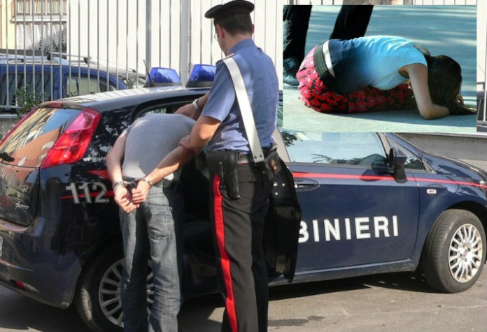 carabinieri arresto donne picchiate